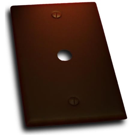 D & H Distributing Single Cable Jack Switch Plate, Venetian Bronze MA119384